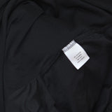 24Seven Womens Plus Size Knit Faux Wrap Short Sleeve Dress Black 1X