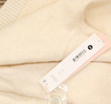 Aqua Womens Cashmere V-Neck Button Up Cardigan Sweater V10337 Ash Off White 2XL