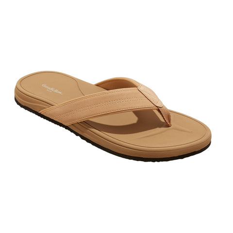 Goodfellow & Co Mens Ian Comfort Flip Flop Thong Sandals Tan Brown M (9-10)