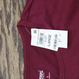 Jenni Womens Crewneck Pajama Sleep Shirt Top 100164261MS Red Wine L