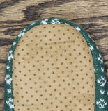 Auden Womens Fair Isle Knit Slipper Sock with Faux Fur Lining 94713669 Green S/M