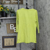 Isaac Mizrahi Live! Essentials Pima Cotton 3/4 Sleeve Tunic Willow Green M
