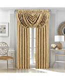 J. Queen Set of 2 Window Curtain Pole Top Panels Napoleon Gold 49" x 84"