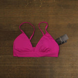 Lauren Ralph Lauren Club Solids Triangle V-Neck Bikini Top Freesia Purple Pink 8