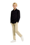 Opposuits Teen Boys Button Up Dress Shirt OSST-1008 Black Knight 10