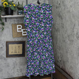 Lauren Ralph Lauren Women's Vilodie Floral A-Line Casual Dress Black Multi 12