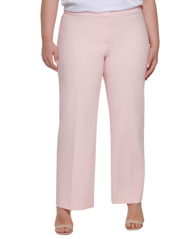 Calvin Klein Womens Plus Size Lux Highline Pants X21PL866 Rose Pink 14W