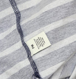 Jamie & Layla Striped Drawstring Short Sleeve Pocket Dress BCQD895 Navy Blue PM