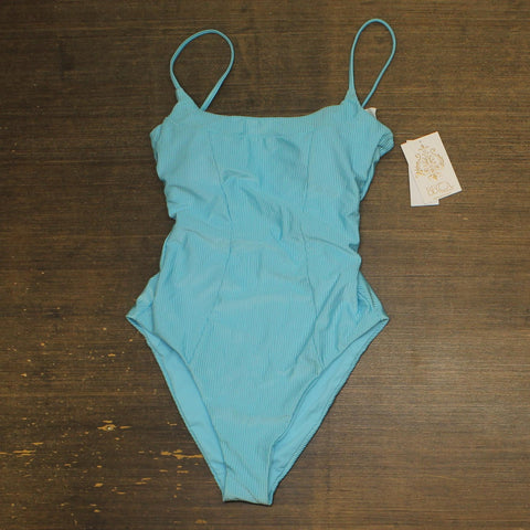 Becca Womens Standard Monte Carlo One Piece Swimsuit 221057 Oasis Blue M
