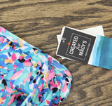 Swim Solutions Womens Printed Ruffle-Tiered Tankini Top Picasso Terazzo Blue 14