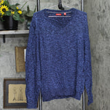 Izod Mens V-Neck Long Sleeve Pullover Sweater 167053a84bd818 Blue Multi L