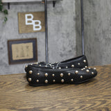 A New Day Womens Sammie Studded Ballet Flats 94462298 Black 6M