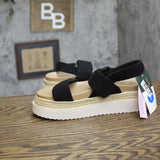 Wild Fable Womens Elliot Sandals Platform 2-Band 94853010 Black 7M
