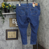 Levis Womens Plus Size 721 High Rise Skinny Jeans Straight Through Blue 24W