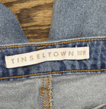 Tinseltown High-Rise Ripped Mom Jeans MYB028774BP Arctic Wash Blue 18W