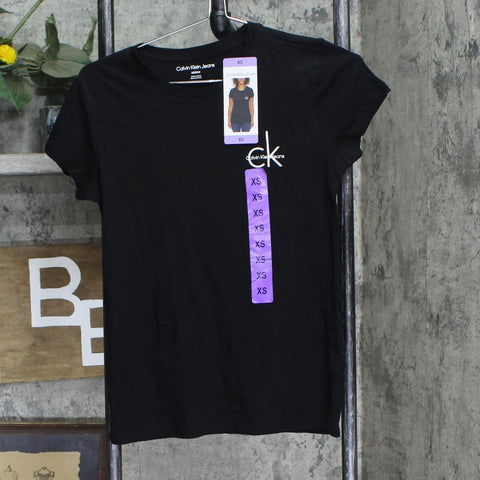 Calvin Klein Jeans Women's Logo T-Shirt 1577512 Black XS