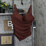 Miraclesuit Underwire Allover-Slimming One Piece Swimsuit Tamarind Brown 24W