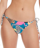 Red Carter Womens High-Flying Reversible Bikini Bottom Indigo Dye Multi Blue S