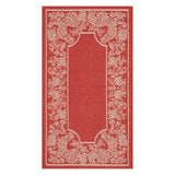 Safavieh Courtyard Rooster Indoor Outdoor Rectangle Rug Red / Natural 2' x 3'7"