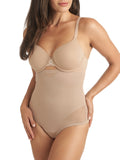Miraclesuit Shaping Sexy Sheer Extra Firm Control High-Waist Thong Nude Brown L