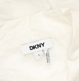 DKNY Womens Cotton Sleeveless Ladder-Trim Blouse P5DM0B45 White L