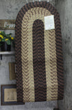 Better Trends Reversible Indoor Area Utility Rug Chocolate Brown 2 ft x 9 ft
