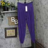 White Mark Womens Plus Knit Pull On Jogger Pants PS560-PURPLE1XL Purple 1X