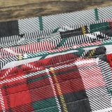 Levtex Home Cotton Spencer Plaid Reversible Quilt Red Mutli King / Cal King