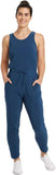 All In Motion Women's Stretch Woven Jumpsuit - 77283346 Blue S