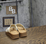 Baretraps Womens Flora Slide Slip On Sandals BT31203 White 6M