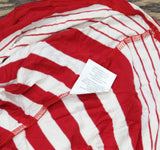 As U Wish Juniors Striped Drawstring T-Shirt Dress Red Stripe L