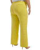 Calvin Klein Womens Plus Size Lux Highline Tab-Waist Pants Pear Green 22W