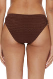 Trina Turk Womens Standard Glimmer Hipster Bikini Bottom 3684355 Totem Brown 8