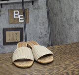 Style & Co. Womens Brycee Crochet Sandals Block Heel 10020332500 Gold Yellow 8M