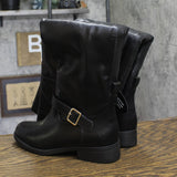 Sun + Stone Womens Anyaa Over the Knee Dress Boots 10017856500 Black Smooth 7M