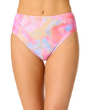 Bar III Sunset Palms Bikini Bottoms Pink Multi XS