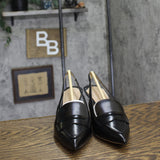 Lauren Ralph Lauren Khloe Leather Slingback Loafer Pump 802982850001 Black 8.5M
