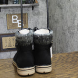 Cliffs By White Mountain Lace-up Hiker Style Buckle Ankle Boots Booties Black 7M