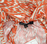 Studio by JPR Womens Knit Printed Sleeveless Jumpsuit Peach Echo Orange Multi L