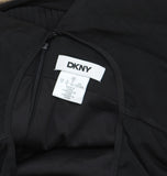 DKNY Womens Chiffon Pleated Tie Waist Illusion Mesh Dress DD4KI694 Black 12