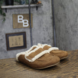 A New Day Lucie Cozy Lined Footbed Mule Slippers Faux Fur Lined Brown 6.5M