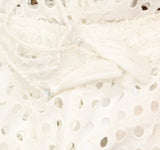 Dotti Womens Cotton Openwork Dot Drawstring-Waist Pants 85289 White XL