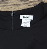 DKNY Womens Studded Mixed-Media Fit Flare Dress DD3J1489 Black 12