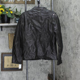 Marc New York By Andrew Marc Men's Leather Moto Jacket Espresso Dark Brown M