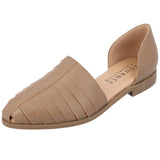 Journee Collection Womens Anyah Flats Caged ANYAH Taupe Brown 10M