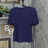 Lc Lauren Conrad Womens Sweetheart Bubble-Sleeve Tee WL2UK003RS2