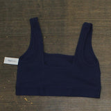 Gap Body Womens Logo Comfort Square-Neck Knit Bralette GPW01052 Elysian Blue M