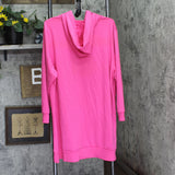 White Mark Womens Plus Size French Terry Lined Sweatshirt Hoodie Pink 3X