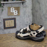 Ecco Adjustable Strappy Sandals Ice White / Black Multi US 5M-5.5M (EUR 36)