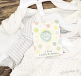 Little Me Baby Boys' Welcome to the World 3-Pack Bodysuit White Print 6 Months